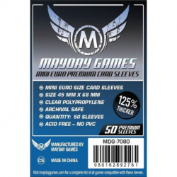 Fundas Mayday Mini Eurogame Premium 45x68mm (50 unidades)