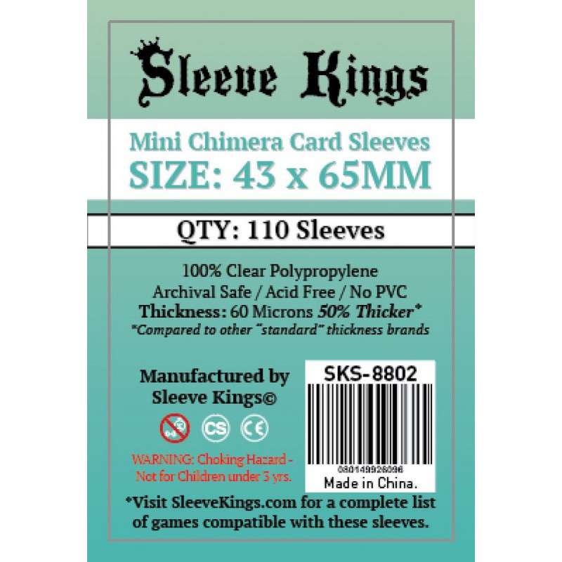 Fundas Sleeve Kings Mini Chimera 43x65mm (110 unidades)