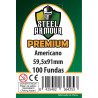 Fundas Steel Armour Premium Asia 59.5x91 mm (100 unidades)
