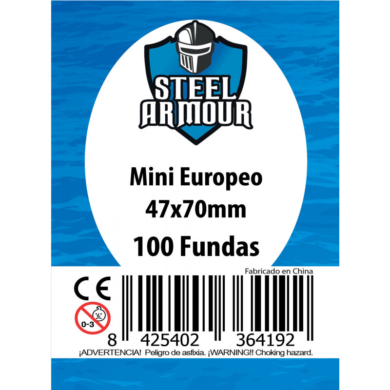 Fundas Steel Armour Mini Europeo 47x70 mm (100 unidades)