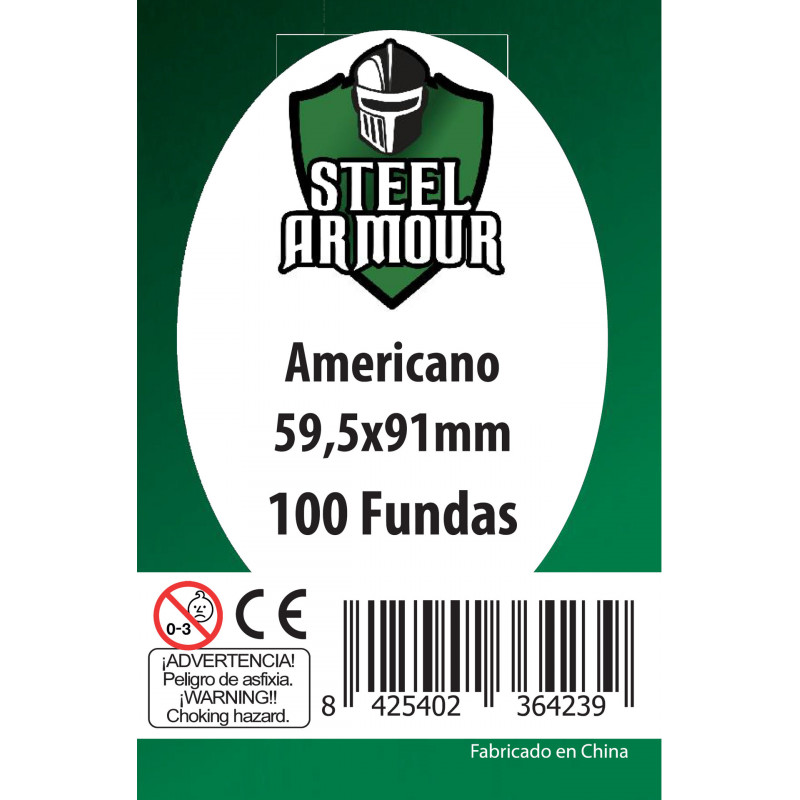 Fundas Steel Armour Asia 59.5x91 mm (100 unidades)