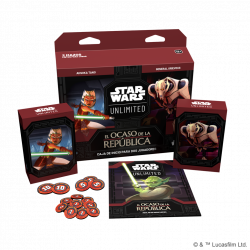 Star Wars Unlimited Ocaso de la República Caja de Inicio (idioma a escoger)