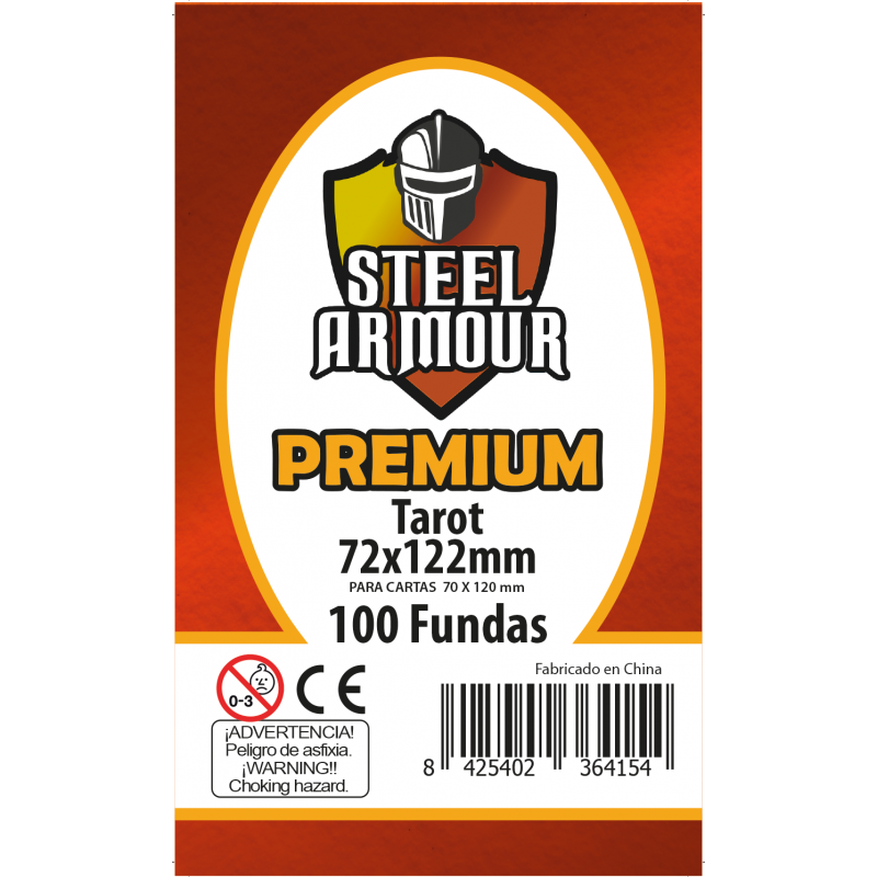 Fundas Steel Armour Premium Tarot 72x122 mm (100 unidades)