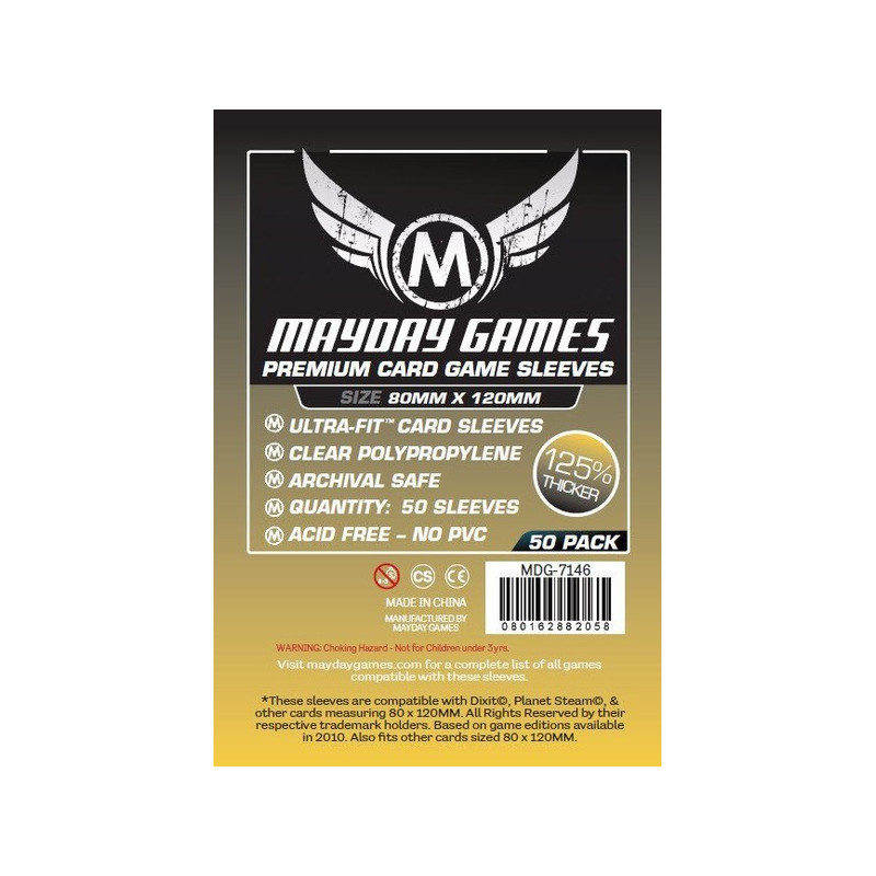 Fundas Mayday Magnum Gold Premium 80x120mm (100 unidades)