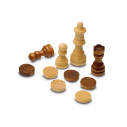 3 en 1 Ajedrez Damas Backgammon