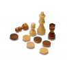 3 en 1 Ajedrez Damas Backgammon